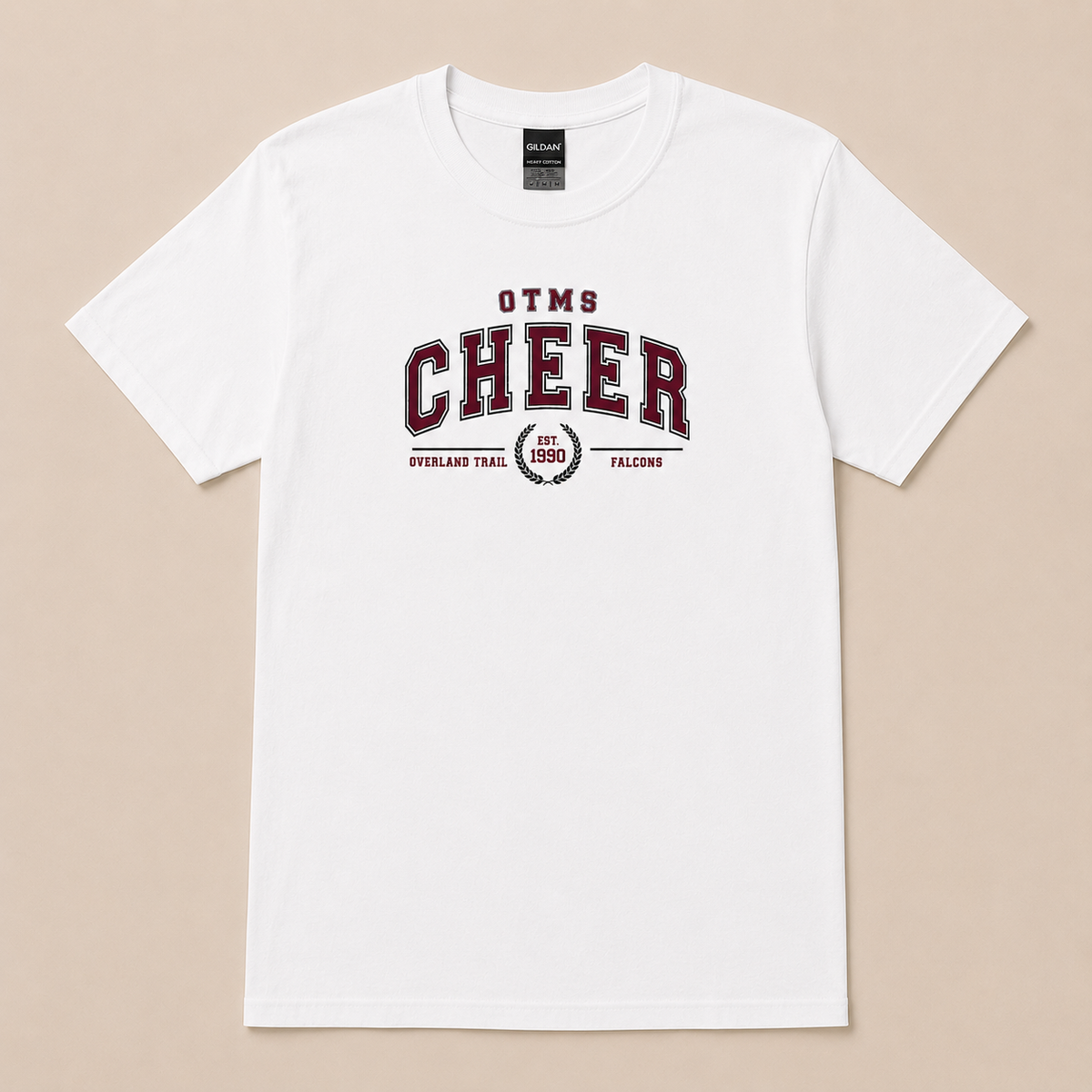 OTMS Cheer Retro Collegiate T-Shirt